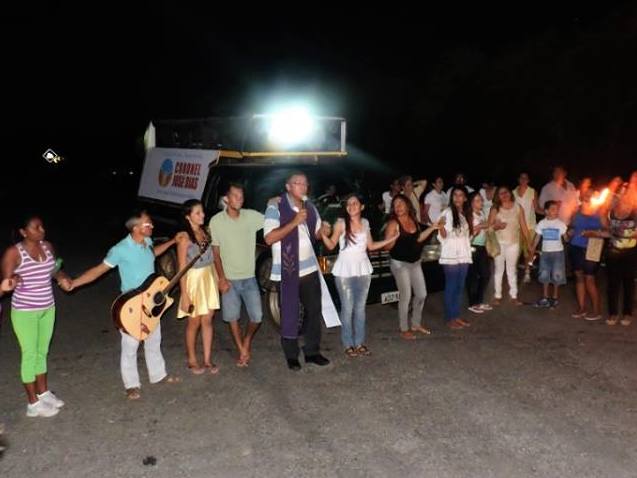 Peregrinação reúne centenas de fieis em Coronel José Dias durante semana santa