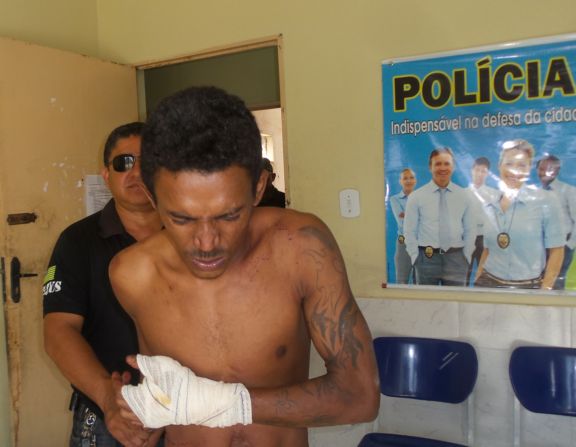 Jefferson estava ferido e foi atendido pelo SAMU