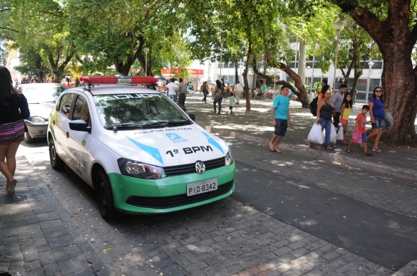 PM mostra redução no roubo de carros e assaltos ao comércio