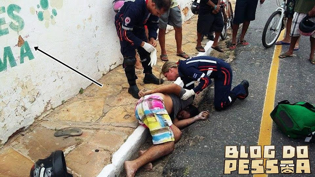 Jovem morre após colidir em muro (Crédito: Reprodução/Blog do Pessoa)