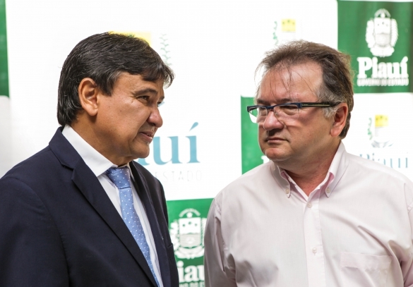 Wellington Dias e Merlong Solano (Crédito: Ascom)