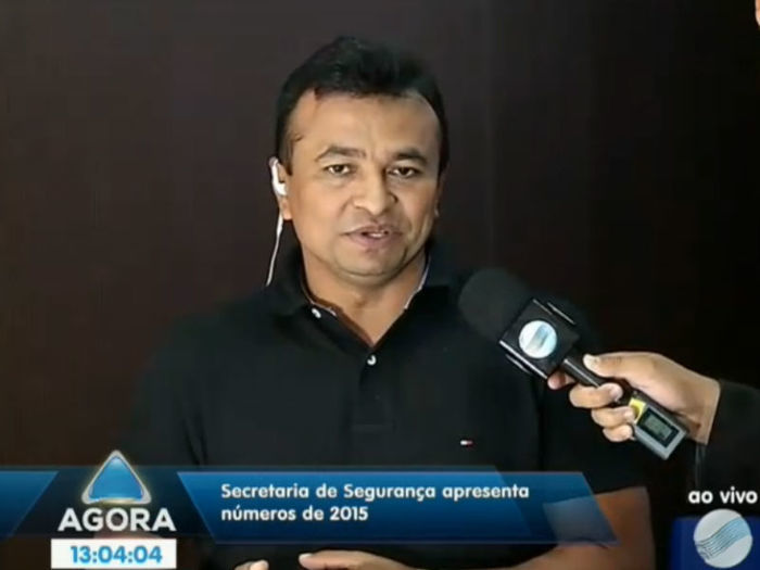 Secretário de Estado da Segurança, Fábio Abreu (Crédito: Reprodução TV Meio Norte)