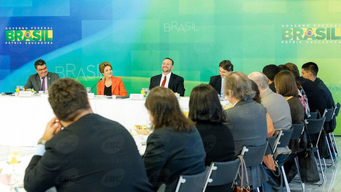 Dilma durante café da manhã (Crédito: Agência Brasil )