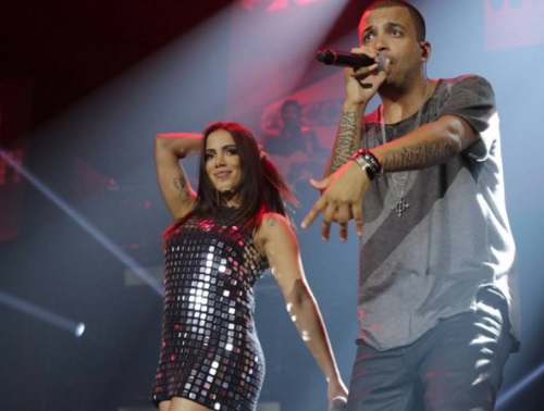 Anitta participou da gravação do DVD do Projota