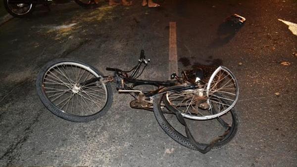 Bicicleta ficou muito danificada