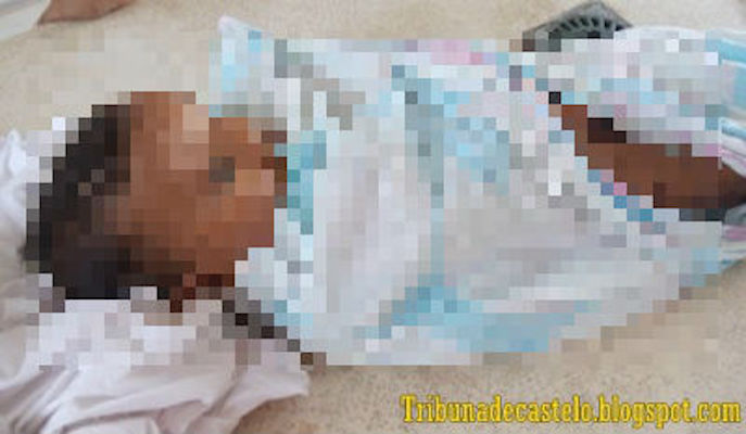 Criança vítima de afogamento (Crédito: Reprodução)