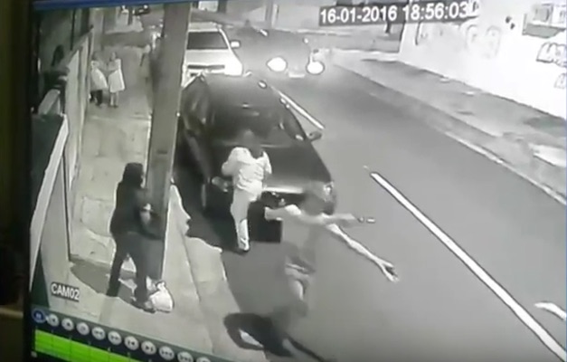 Ação dos bandidos em Teresina (Crédito: Reprodução)