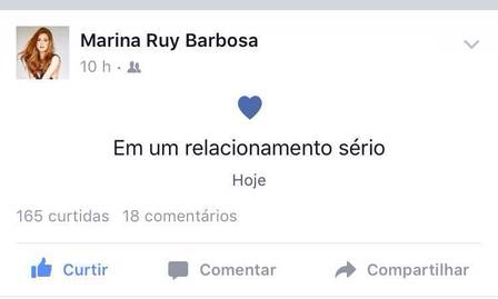 Atriz mudou status de relacionamento (Crédito: Divulgação )