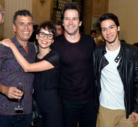 Murilo com Débora, o filho Antônio e o ator Rodolfo Vaz (Crédito: Divulgação)