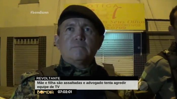 Tenente Miguel Luz realizou a prisão (Crédito: Reprodução/TV Meio Norte)