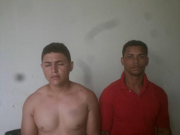Os dois jovens presos acusados de assaltos na zona Sul