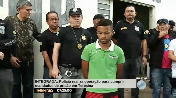 Acusado foi preso na operação (Crédito: Reprodução/TV Meio Norte)