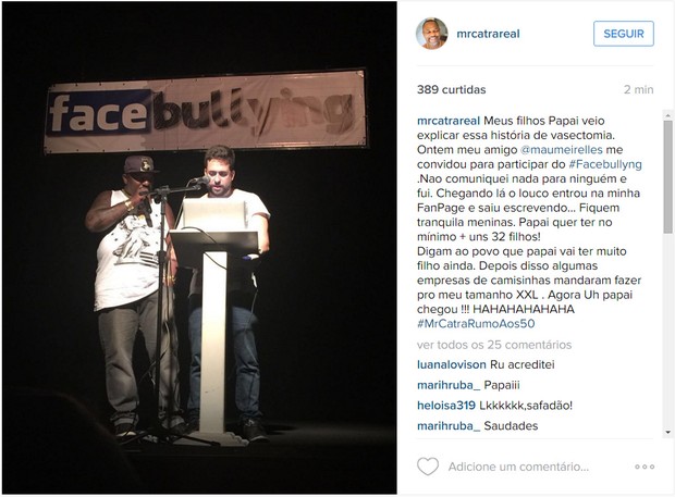 Mr. Catra explicou a pegadinha (Crédito: Reprodução)