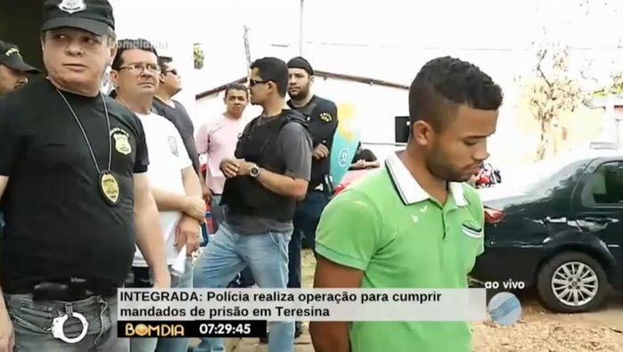 Acusado foi preso na operação (Crédito: Reprodução/TV Meio Norte)