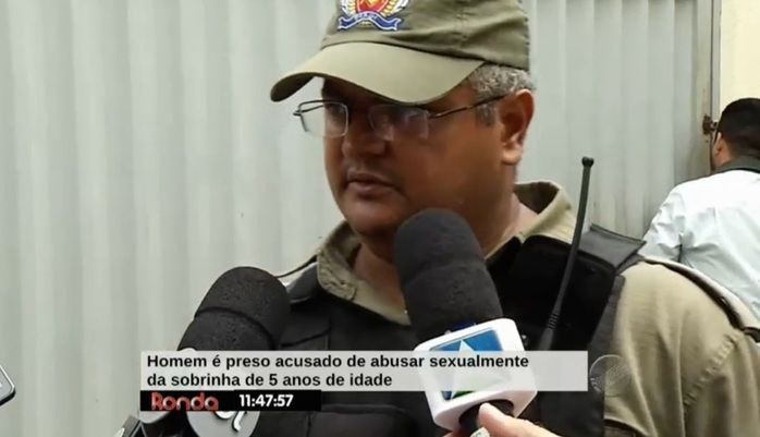 Policial afirmou que escutou da menina o que aconteceu (Crédito: Reprodução/TV Meio Norte)