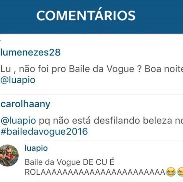 Piovani mostrou que não tem papas na língua (Crédito: Reprodução/ Instagram)