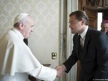 DiCaprio e Papa Francisco se reúnem para falar sobre meio ambiente