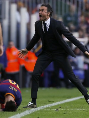 A indignação de Luis Enrique (Crédito: Reprodução)