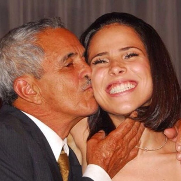 Wanessa e o avô Francisco