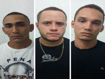 Marcelo da Silva Pereira, Ramon Sideral Gomes dos Santos Souza e Evanilson Santana