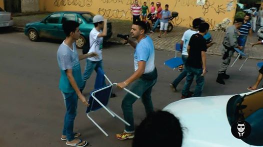manifestação de estudantes secundaristas (Crédito: Reprodução)