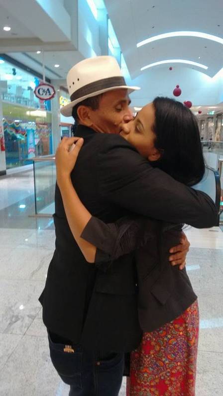 Stefhany e o Marido (Crédito: Reprodução)
