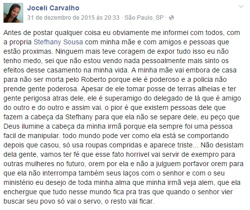 Mãe de Stefhany Absoluta diz ter sido ameaçada de morte pelo genro - Imagem 5