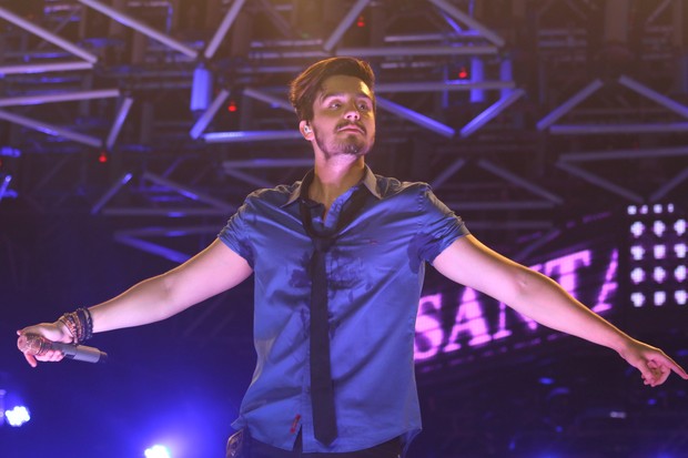 Luan Santana durante show em São Paulo