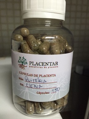 Quitéria Chagas ingeriu placenta (Crédito: Arquivo Pessoal )