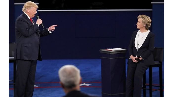 Hillary Clinton durante debate com Donald Trump (Crédito: Reprodução)