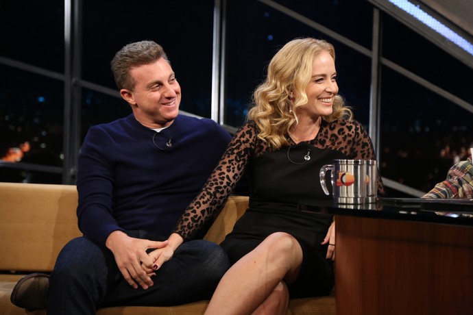 Angélica e Huck no Programa do Jô (Crédito: Divulgação/ Globo )