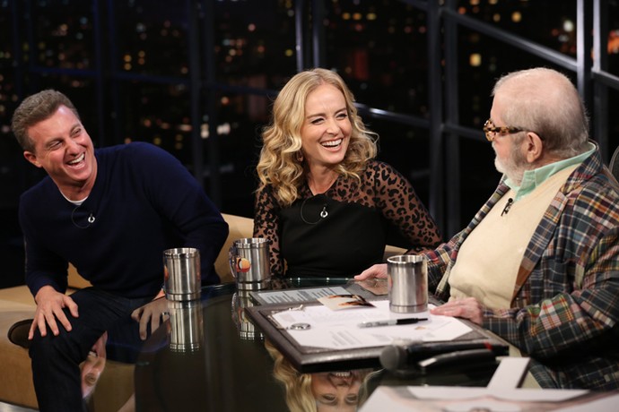 Angélica e Huck no Programa do Jô (Crédito: Divulgação/ Globo )