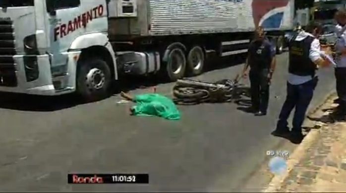 Suspeito veio a óbito no local (Crédito: Reprodução/TV Meio Norte)