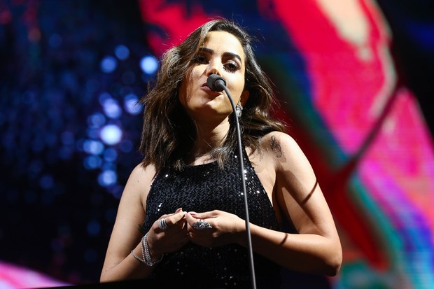Anitta canta com Andrea Bocelli em São Paulo (Crédito: Manuela Scarpa/Brazil News)