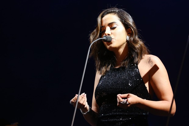 Anitta canta com Andrea Bocelli em São Paulo (Crédito: Manuela Scarpa/Brazil News)