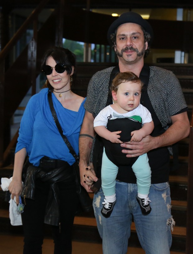 Alexandre Nero e o filho (Crédito: Roberto Filho / BRAZIL NEWS)