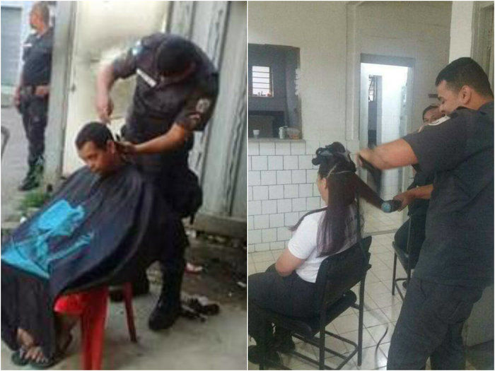 PM cabeleireiro viraliza na web:'Não é só de tiro que o morro vive'