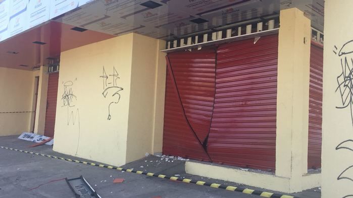 Bandidos explodiram caixa eletrônico (Crédito: Reprodução)