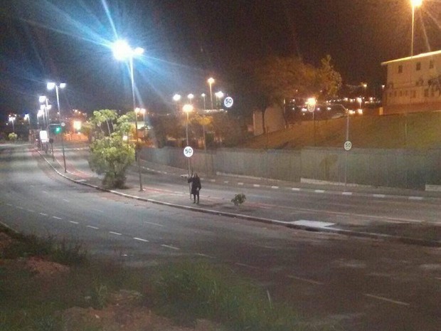 Jovem se vestiu de palhaço em SP (Crédito: Reprodução/ Facebook )