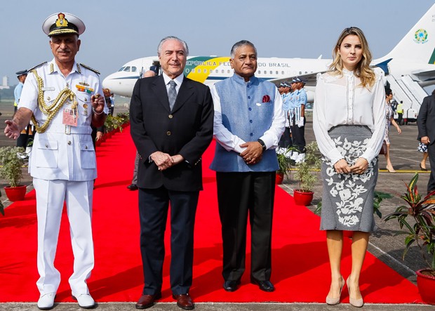 Michel Temer na Índia (Crédito: Reprodução)