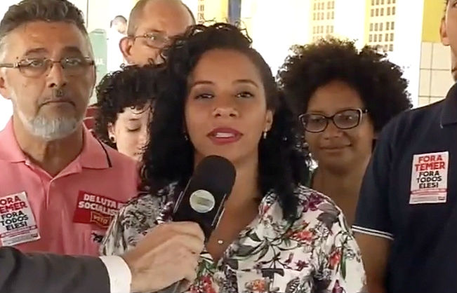 Luciane Santos do PSTU (Crédito: Reprodução Rede MN)