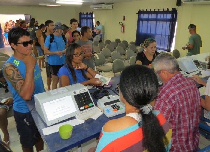Justificativa de votos em Fernando de Noronha (Crédito: Reprodução)