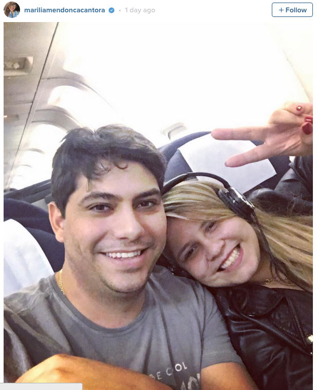 Marília Mendonça posta primeira foto com o namorado em rede social (Crédito: Reprodução)