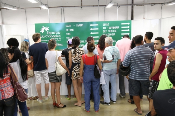 Atendimento do Espaço da Cidadania de Teresina (Crédito: Reprodução)