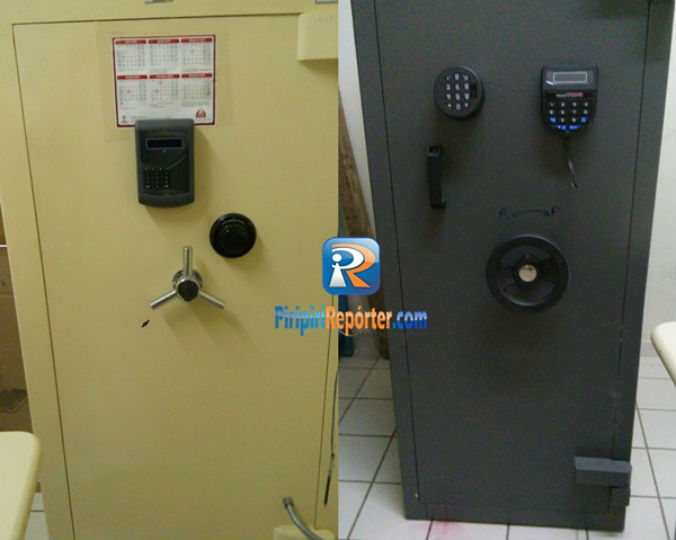 Cofres não foram arrombados