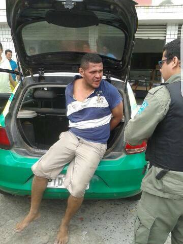 Homem tenta assaltar mulher grávida e é espancado por populares (Crédito: Plantão Policial)