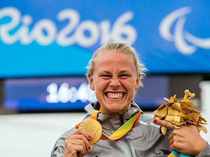 Christiane Reppe foi campeã de handbike na Rio-2016 (Crédito: Reprodução)