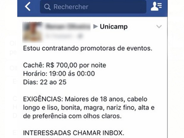 Vaga de emprego polêmica gera revolta nas redes sociais (Crédito: Reprodução)