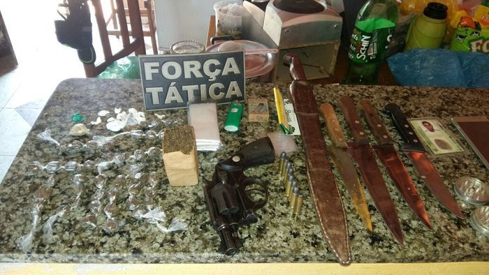 Material encontrado com Esdras Júnior da Silva Marques Pereira (Crédito: Divulgação)