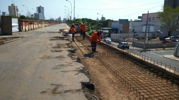 Obras na ponte Juscelino Kubitschek seguem na reta final (Crédito: Divulgação)